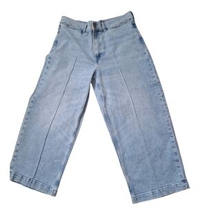 Banana Republic Wide Leg High Rise Crop Jeans - Womens Size 33 EUC